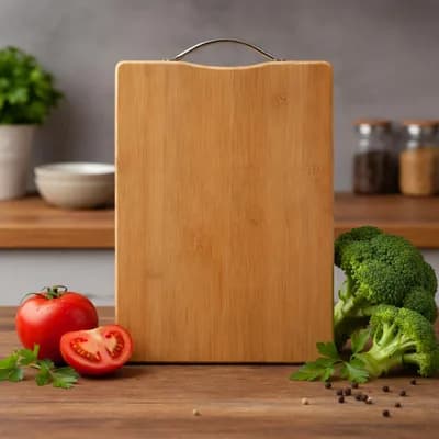 The board standing by a kitchen window